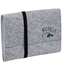 Папка "ECO Friendly" ф.А4 (320*240*30 мм), клапан, резинка, фетр светло-серый